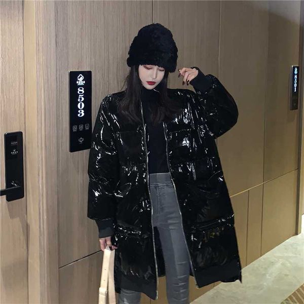 women's down & parkas deivor 2021 winter bright face loose middle long hip hop style thickened sleeve cotton jacket fashion women, Black
women's down & parkas deivor 2021 winter bright face loose middle long hip hop style thickened sleeve cotton jacket fashion women, Black