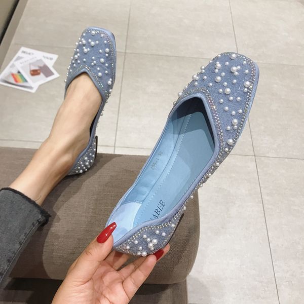 plus size 41 string bead crystal chains square toe moccasins femme slip on shallow loafers pearl studs rhinestone ballerina 2020, Black
plus size 41 string bead crystal chains square toe moccasins femme slip on shallow loafers pearl studs rhinestone ballerina 2020, Black