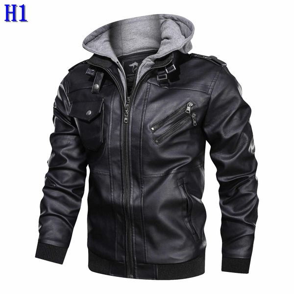 new arrival men pu leather jacket autumn and winter mens solid color jackets coat with hooded mens plus size jacketsh1, Black;brown
new arrival men pu leather jacket autumn and winter mens solid color jackets coat with hooded mens plus size jacketsh1, Black;brown