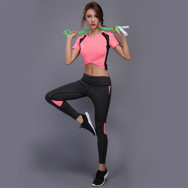 2pcs women sport suit clothes sports shirt +high waist yoga pants running sportswear woman gym fitness clothing yoga set, White;red
2pcs women sport suit clothes sports shirt +high waist yoga pants running sportswear woman gym fitness clothing yoga set, White;red