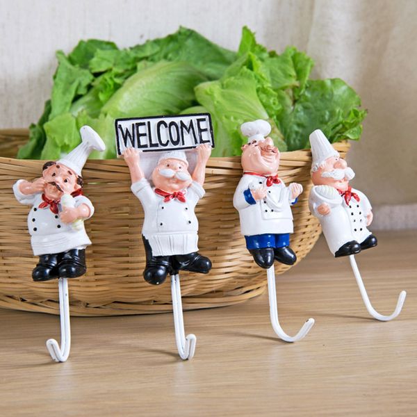 1pc creative cartoon chef shape hooks stainless steel wall hanger bag door clothes coat hat hooks 4 shapes home organization
1pc creative cartoon chef shape hooks stainless steel wall hanger bag door clothes coat hat hooks 4 shapes home organization