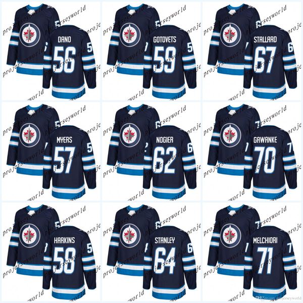 2017-2018 Season Winnipeg Jets Jerseys 50 Jamie Phillips 51 Luke Green 52 Jack Roslovic 53 Jan Kostalek 56 Marko Dano Hockey Jersey
2017-2018 Season Winnipeg Jets Jerseys 50 Jamie Phillips 51 Luke Green 52 Jack Roslovic 53 Jan Kostalek 56 Marko Dano Hockey Jersey