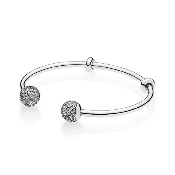 new open ball bracelet for pandora 925 sterling silver with cz diamond beads fashion ladies bracelet with original box, Black
new open ball bracelet for pandora 925 sterling silver with cz diamond beads fashion ladies bracelet with original box, Black