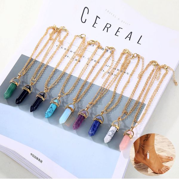 ailend opal anklet bracelet 2019 ladies new natural crystal stone pendant anklet bracelet bohemian legs, elder gifts, Red;blue
ailend opal anklet bracelet 2019 ladies new natural crystal stone pendant anklet bracelet bohemian legs, elder gifts, Red;blue