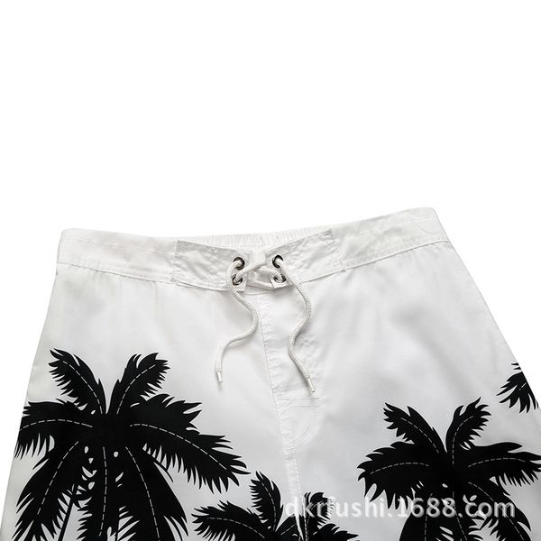 men's beach pants coconut printed shorts men's beach shorts printed quick-dry large trunks, White;black
men's beach pants coconut printed shorts men's beach shorts printed quick-dry large trunks, White;black