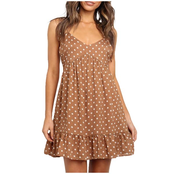 swimwear women summer fashion polka dot sling round neck sleeveless beach skirt beach cover up swimsuit beachwear #yl10t8, Blue;gray
swimwear women summer fashion polka dot sling round neck sleeveless beach skirt beach cover up swimsuit beachwear #yl10t8, Blue;gray