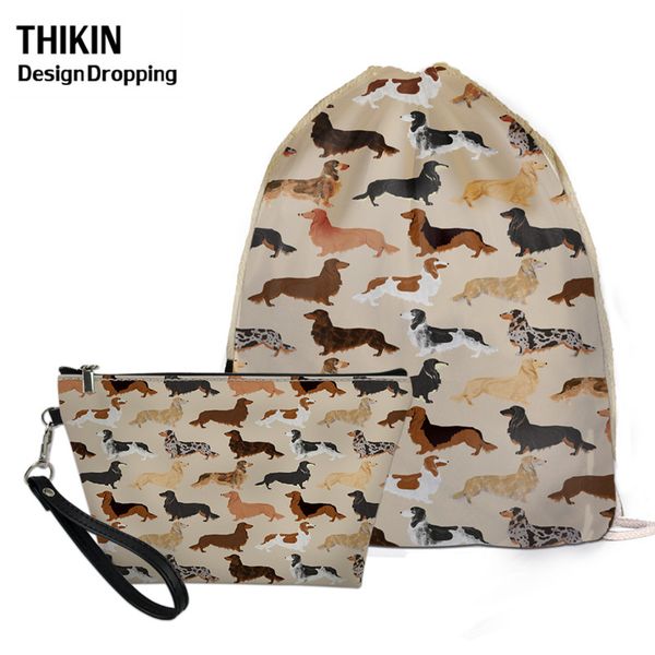 thikin kids drawstring bag cute dachshund dog/horse pattern string backpack 2pcs-sets women cosmetic bag custom pu make up tasje
thikin kids drawstring bag cute dachshund dog/horse pattern string backpack 2pcs-sets women cosmetic bag custom pu make up tasje