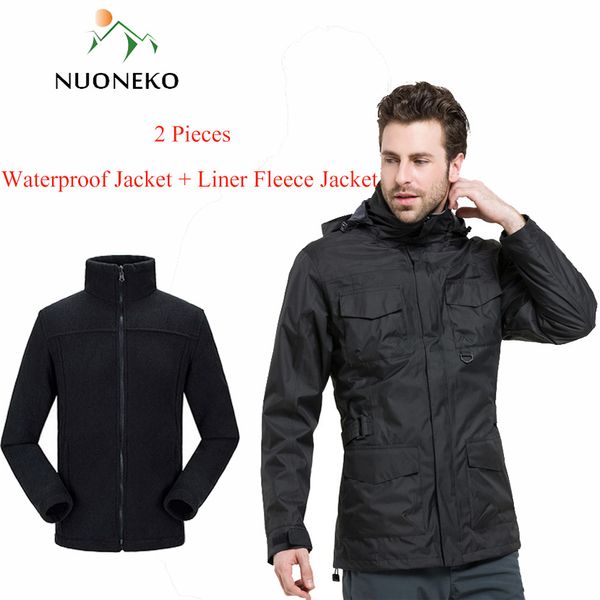 nuoneko mens winter 2 pieces waterproof jackets outdoor windbreaker fishing hiking camping skiing coat 3 in 1 fleece jacket jm01, Blue;black
nuoneko mens winter 2 pieces waterproof jackets outdoor windbreaker fishing hiking camping skiing coat 3 in 1 fleece jacket jm01, Blue;black