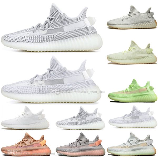 with box kanye west clay v2 static reflective rainbow discoloration mens running shoes hyperspace women sports designer sneakers, White;red
with box kanye west clay v2 static reflective rainbow discoloration mens running shoes hyperspace women sports designer sneakers, White;red
