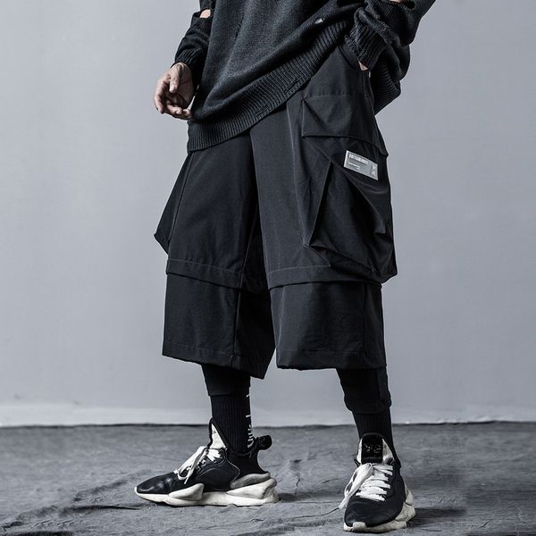 men's pants multi-pocket hip hop casual male tatical joggers trousers tactics-pants reflective streetwear, Black
men's pants multi-pocket hip hop casual male tatical joggers trousers tactics-pants reflective streetwear, Black