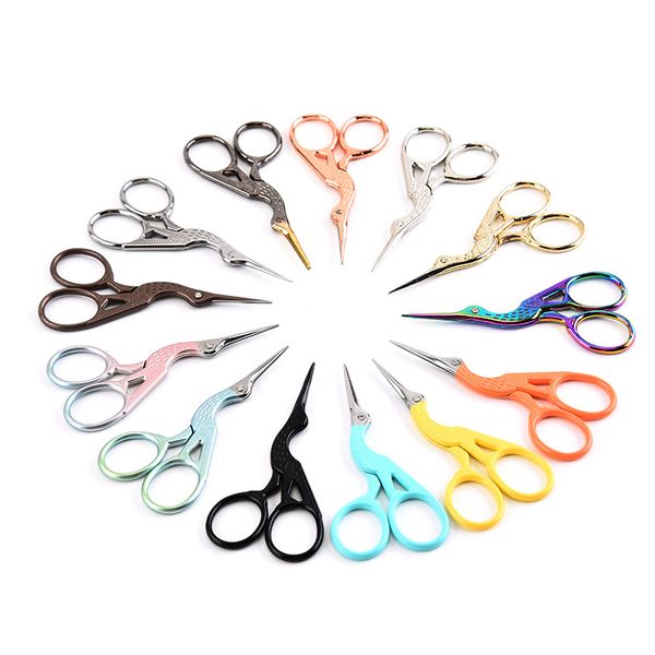 Bird hairdresser Hair Stainless Steel Crane Scissors Clipper Animal Carving Yarn Cross stitch Plated scissors 10 Colors 9.3cm 11.5cm
Bird hairdresser Hair Stainless Steel Crane Scissors Clipper Animal Carving Yarn Cross stitch Plated scissors 10 Colors 9.3cm 11.5cm