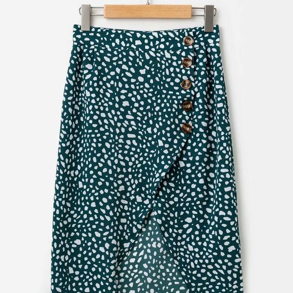fashion women smart in 33 - c291 euramerican fashion printing split button skirts, Black
fashion women smart in 33 - c291 euramerican fashion printing split button skirts, Black