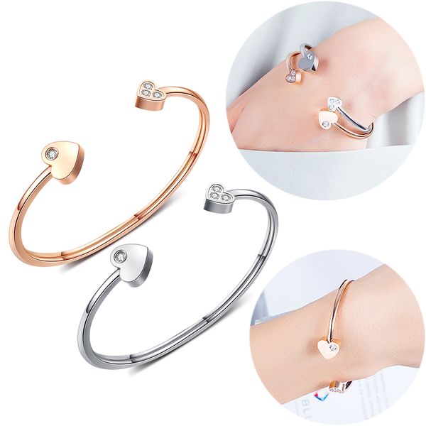 woman rose gold open-end cuff bangle cubic zirconia heart shape stainless steel jewelry bohemian lolita charm bracelets wristband gift, Golden;silver
woman rose gold open-end cuff bangle cubic zirconia heart shape stainless steel jewelry bohemian lolita charm bracelets wristband gift, Golden;silver