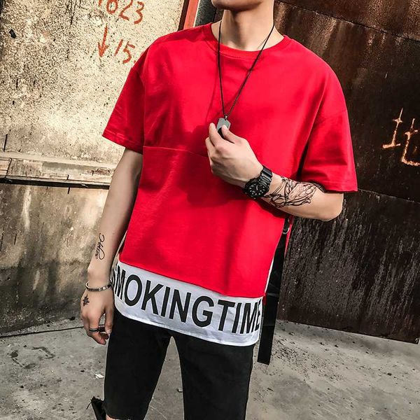 summer short sleeves harajuku korea fashion red t-shirt streetwear one piece hip hop rock punk men tees tshirt clothes, White;black
summer short sleeves harajuku korea fashion red t-shirt streetwear one piece hip hop rock punk men tees tshirt clothes, White;black