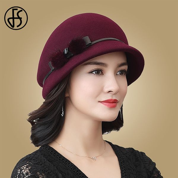 fs women cloche bowler cap with mink wool felt bucket hats warm winter vintage fashion solid caps for ladies girls gift, Blue;gray
fs women cloche bowler cap with mink wool felt bucket hats warm winter vintage fashion solid caps for ladies girls gift, Blue;gray