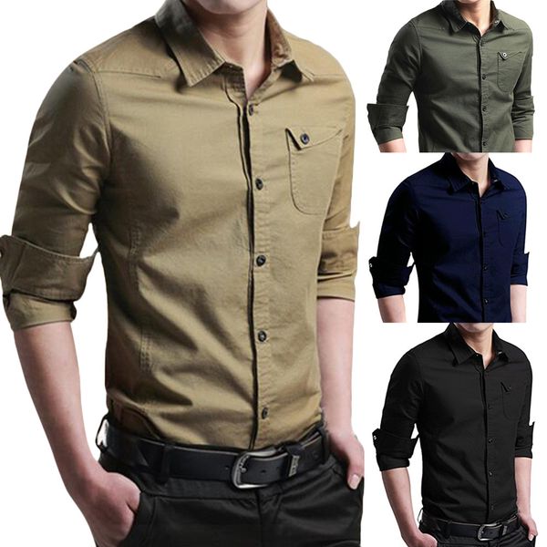 men's shirt autumn casual shirts cargo slim button long sleeve dress shirt blouse, White;black
men's shirt autumn casual shirts cargo slim button long sleeve dress shirt blouse, White;black