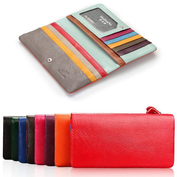 genuine leather long clutch wallets women fashion charm zipper purses credit card holder interior slot pocket coin pouches cowhide wallet, Red;black
genuine leather long clutch wallets women fashion charm zipper purses credit card holder interior slot pocket coin pouches cowhide wallet, Red;black