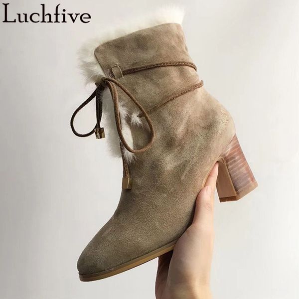 lace up wool winter boots chunky high heels short boots women round toe suede shoes woman black ankle
lace up wool winter boots chunky high heels short boots women round toe suede shoes woman black ankle