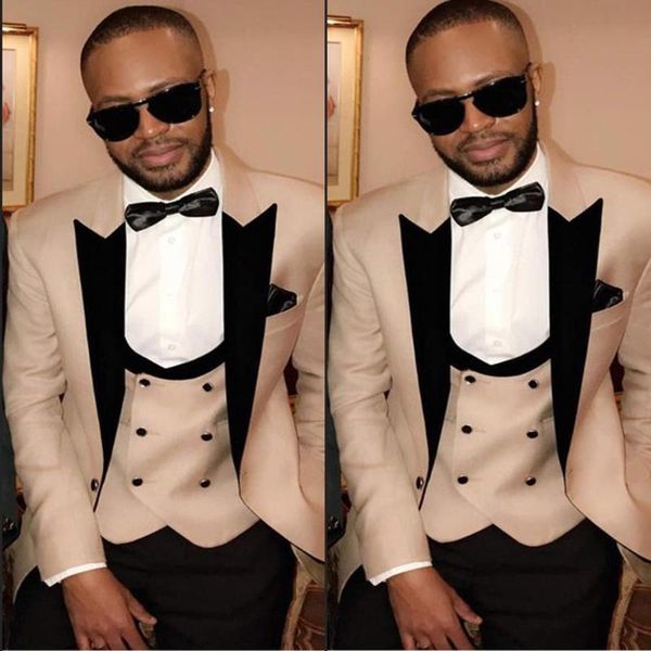 black lapel wedding suits champagne 3 pieces mens prom dinner male suits 2020 blazer groom tuxedo groom wear jacket+pants+vest, White;black
black lapel wedding suits champagne 3 pieces mens prom dinner male suits 2020 blazer groom tuxedo groom wear jacket+pants+vest, White;black