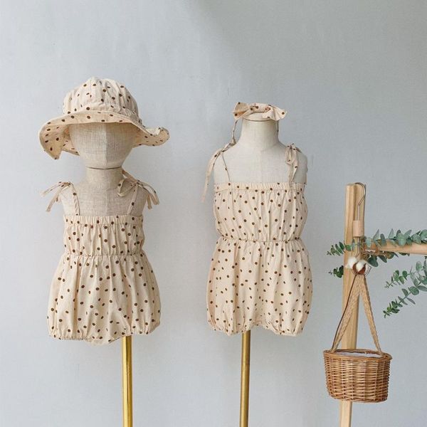 2020 korea style baby girls dots romper summer toddler kids jumpsuit with hairband 1-5years, Blue
2020 korea style baby girls dots romper summer toddler kids jumpsuit with hairband 1-5years, Blue