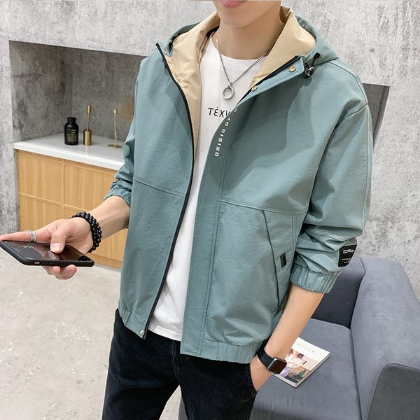 men's coat spring 2020 new style korean-style fashion slim fit handsome versatile casual hooded jacket men's, Black;brown
men's coat spring 2020 new style korean-style fashion slim fit handsome versatile casual hooded jacket men's, Black;brown
