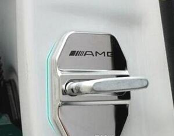 4 pieces stainless steel car door lock buckle cover decoration car styling 3d sticker for benz glk gla c e m class amg logo
4 pieces stainless steel car door lock buckle cover decoration car styling 3d sticker for benz glk gla c e m class amg logo
