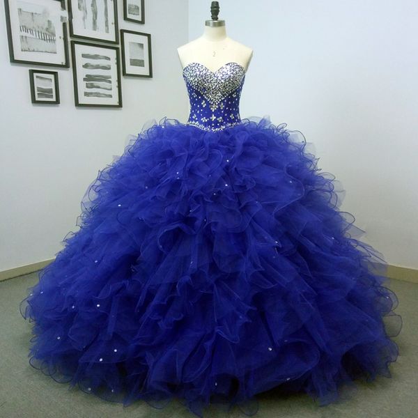 2020 tulle ruffles vestidos de quinceanera crystals beaded strapless lace up ball gowns women formal evening dress prom sweet 16 dress, Blue;red
2020 tulle ruffles vestidos de quinceanera crystals beaded strapless lace up ball gowns women formal evening dress prom sweet 16 dress, Blue;red