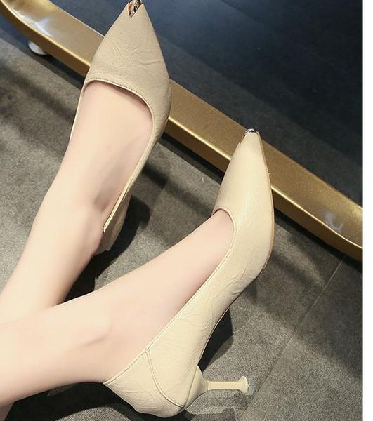 2019 women's shoes in spring and autumn with new style high heel fine heel pointed end@qq395395, Black
2019 women's shoes in spring and autumn with new style high heel fine heel pointed end@qq395395, Black