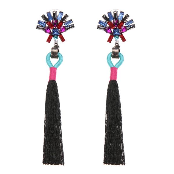 bohemia wedding dangle earrings vintage statement jewelry ethnic fringe earrings long tassel rhinestone earring for women girls, Silver
bohemia wedding dangle earrings vintage statement jewelry ethnic fringe earrings long tassel rhinestone earring for women girls, Silver