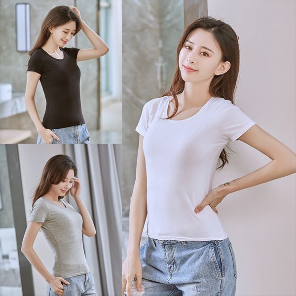 pure cotton white short-sleeved t- women's loose shirt 19 summer all-match fashionable base shirt thin season
pure cotton white short-sleeved t- women's loose shirt 19 summer all-match fashionable base shirt thin season