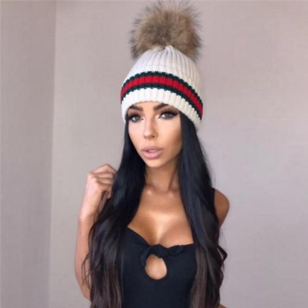 new women ladies winter warm chunky knit cap with double fur pom pom beanie hat, Blue;gray
new women ladies winter warm chunky knit cap with double fur pom pom beanie hat, Blue;gray