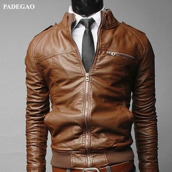 padegao new arrived motorcycle leather men's jackets male slim coats with zipper outerwear stand jackets pdg051, Black
padegao new arrived motorcycle leather men's jackets male slim coats with zipper outerwear stand jackets pdg051, Black