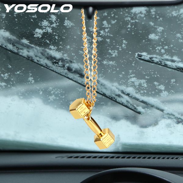 yosolo hanging ornaments car rear view mirror ornament alloy dumbbell creative car styling pendant auto decoration
yosolo hanging ornaments car rear view mirror ornament alloy dumbbell creative car styling pendant auto decoration