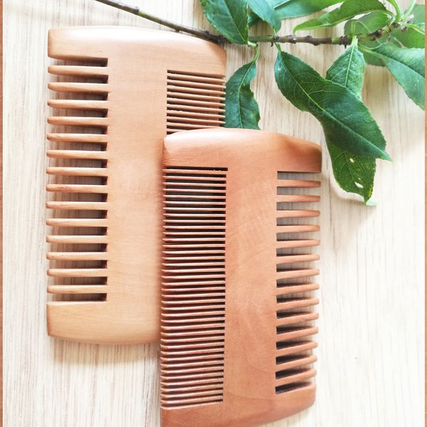 pocket natural peach wooden comb doubld side teeth comb massage brushes for head health care tool, Silver
pocket natural peach wooden comb doubld side teeth comb massage brushes for head health care tool, Silver