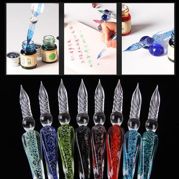 color ink retro student creative calligraphy dip pen signature pen crystal glass luxurious fountain luminous box gi v2j5
color ink retro student creative calligraphy dip pen signature pen crystal glass luxurious fountain luminous box gi v2j5