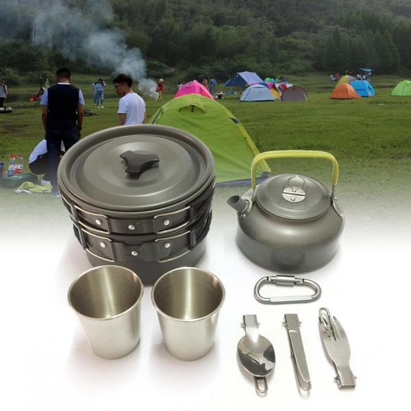 12pcs camping cookware outdoor hiking picnic teapot pot set cooking set travel tableware cutlery utensils hiking picnic
12pcs camping cookware outdoor hiking picnic teapot pot set cooking set travel tableware cutlery utensils hiking picnic