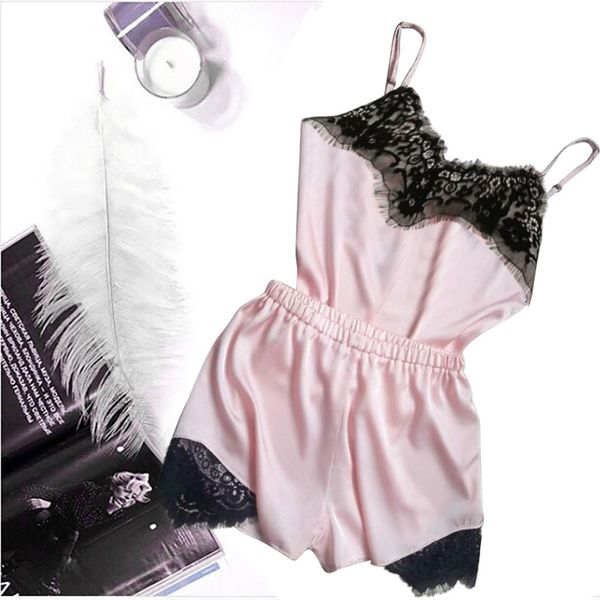 womens satin sling sleepwear lingerie lace nightwear underwear set sleepwear pure color pajama set shorts pijama mujer, Blue;gray
womens satin sling sleepwear lingerie lace nightwear underwear set sleepwear pure color pajama set shorts pijama mujer, Blue;gray
