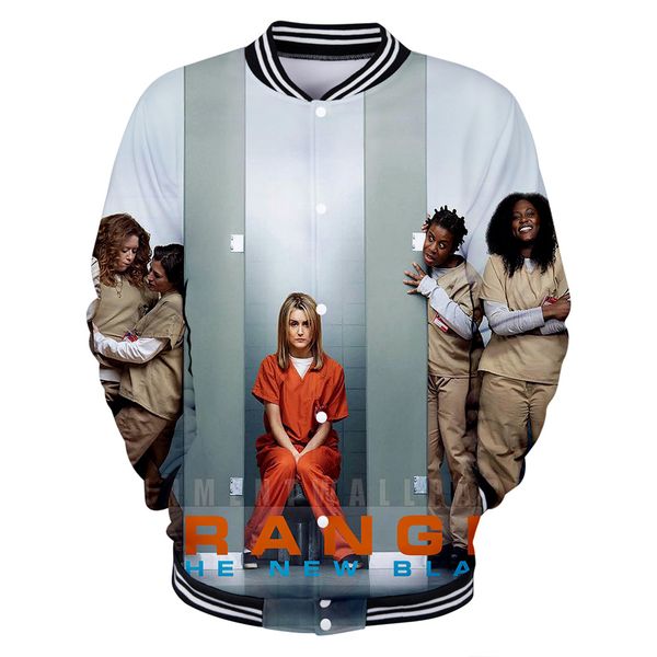orange is the new blac and winter baseball uniform coat couple leisure 3d print novelty luxury, Black;brown
orange is the new blac and winter baseball uniform coat couple leisure 3d print novelty luxury, Black;brown
