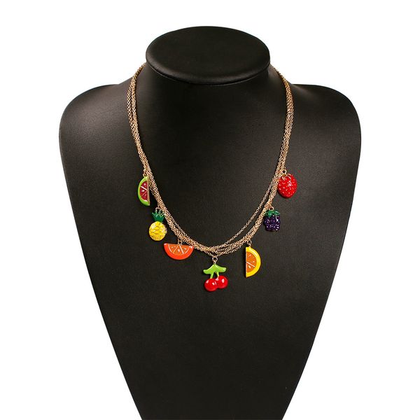 necklaces jewelry for women fashion multi-layer link chains necklaces bohemia style colorful alloy fruit chokers necklaces, Golden;silver
necklaces jewelry for women fashion multi-layer link chains necklaces bohemia style colorful alloy fruit chokers necklaces, Golden;silver