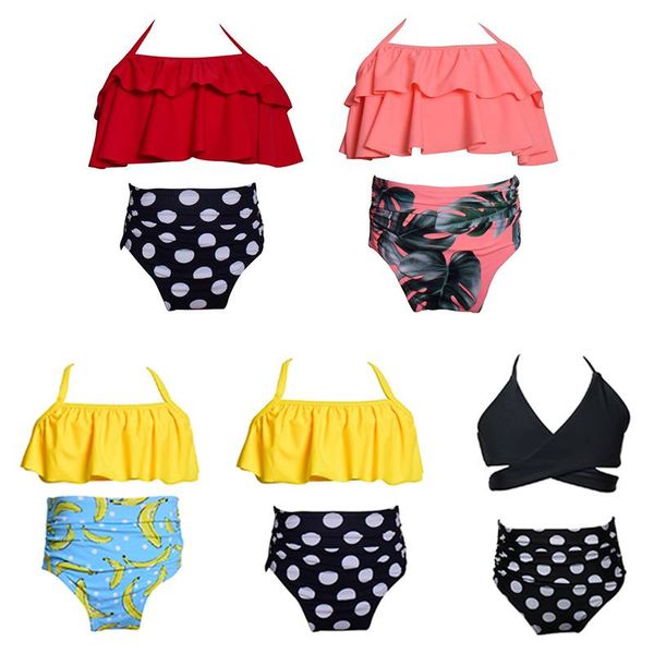 2pcs/set summer infant baby swimwear clothes girls straps solid polka dot briefs kid girls swimsuit bikini set, White
2pcs/set summer infant baby swimwear clothes girls straps solid polka dot briefs kid girls swimsuit bikini set, White