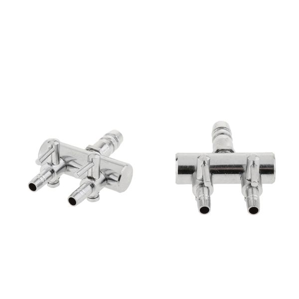set 2 aquarium air control lever valve distributor splitter pump 2 way