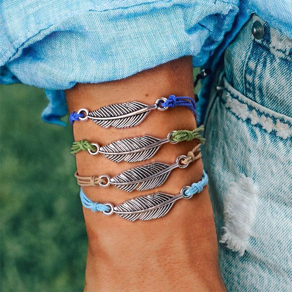 12 шт перо шарм ручной оплетки rope браслет дружбы vsco девушка boho лаки регулируемые красочные браслеты подарка ювелирных изделий для дево, Black
12 шт перо шарм ручной оплетки rope браслет дружбы vsco девушка boho лаки регулируемые красочные браслеты подарка ювелирных изделий для дево, Black