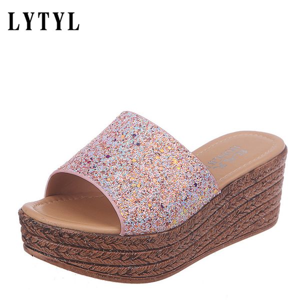 sequined fish mouth wedges sandals slippers women 2020 summer new european and american high-heeled ladies font slippers d-83, Black
sequined fish mouth wedges sandals slippers women 2020 summer new european and american high-heeled ladies font slippers d-83, Black