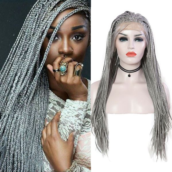 aimeya silver gray box braided lace front wig for black women with baby hair heat resistant synthetic long micro braids wig
aimeya silver gray box braided lace front wig for black women with baby hair heat resistant synthetic long micro braids wig