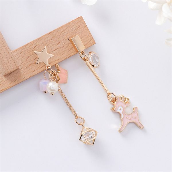 lovely asymmetric deer crown crystal long drop dangle earrings for girls women new fashion jewelry gift wholesale 5a1034, Silver
lovely asymmetric deer crown crystal long drop dangle earrings for girls women new fashion jewelry gift wholesale 5a1034, Silver
