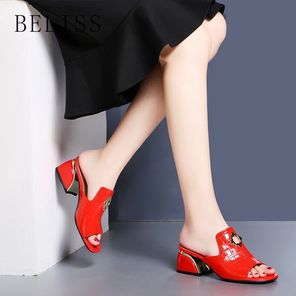 beliss women shoes summer high heels peep toe elegant ladies slides slipper metal decoration women's slipper patent leather s7, Black
beliss women shoes summer high heels peep toe elegant ladies slides slipper metal decoration women's slipper patent leather s7, Black