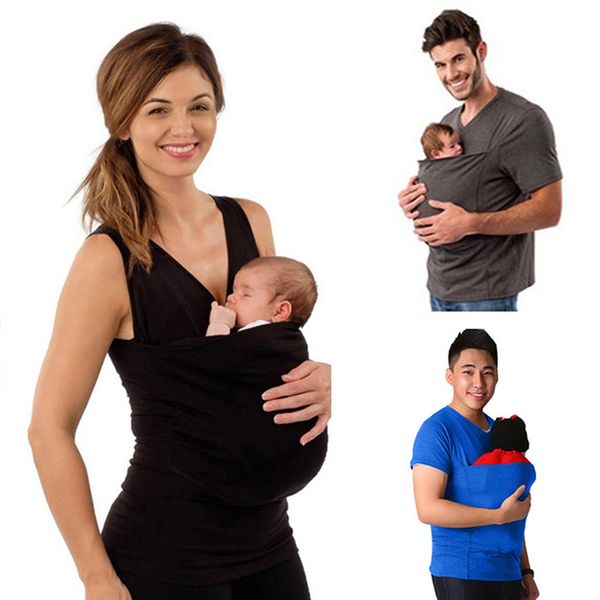 parenting baby carrier clothes mother wear vest women men cotton t-shirt kangaroo vest, White
parenting baby carrier clothes mother wear vest women men cotton t-shirt kangaroo vest, White