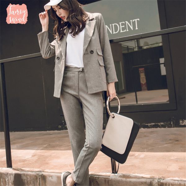 pant наборы piece женщины серый повседневный blazer высокой талией куртка lady зубчатый офис брючный костюм корейский костюм femme, Black;white
pant наборы piece женщины серый повседневный blazer высокой талией куртка lady зубчатый офис брючный костюм корейский костюм femme, Black;white