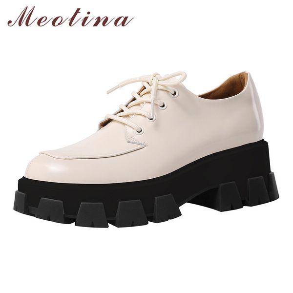meotina women shoes high heels natural genuine leather thick high heel derby shoes lace up round toe pumps female autumn size 39, Black
meotina women shoes high heels natural genuine leather thick high heel derby shoes lace up round toe pumps female autumn size 39, Black