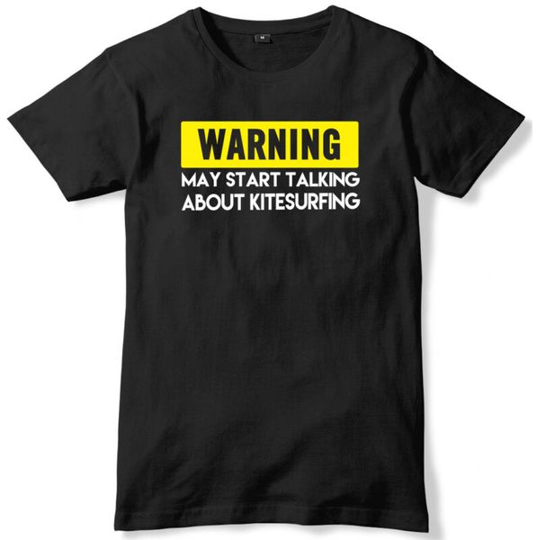 warning may start talking about kitesurfing mens funny slogan t-shirt, White;black
warning may start talking about kitesurfing mens funny slogan t-shirt, White;black